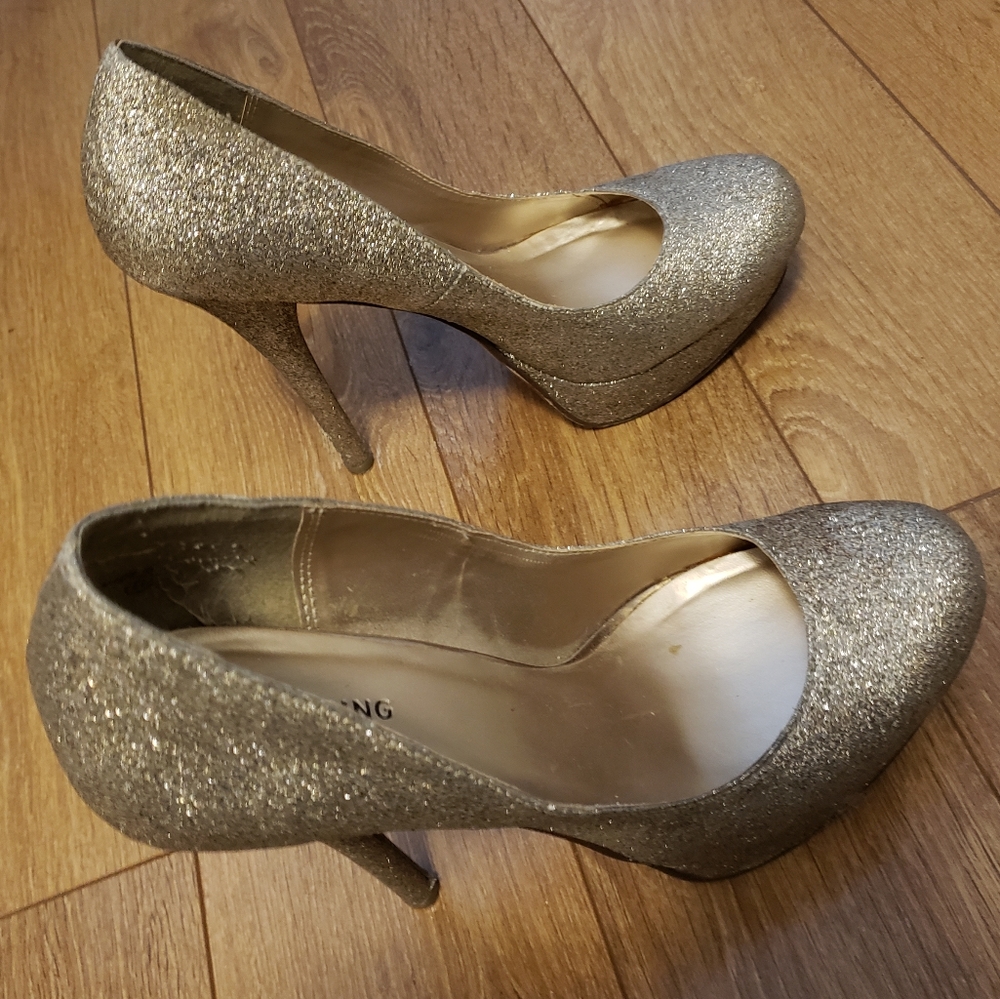 Gold heels